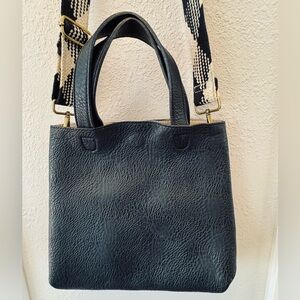 Street Level Crossbody Bag with‎ Black Plaid Strap